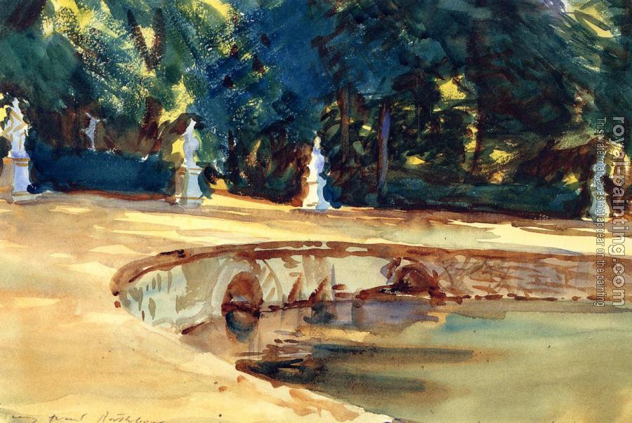 John Singer Sargent : Pool in the Garden of La Granja